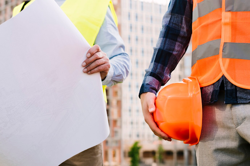 contractors workong on a site